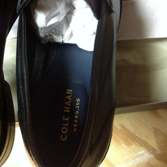 Cole Haan Men\'s Wagner Grand Black Leather Bit Loafers 11.5M - New in Box main image 5